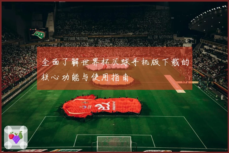 全面了解世界杯买球手机版下载的核心功能与使用指南